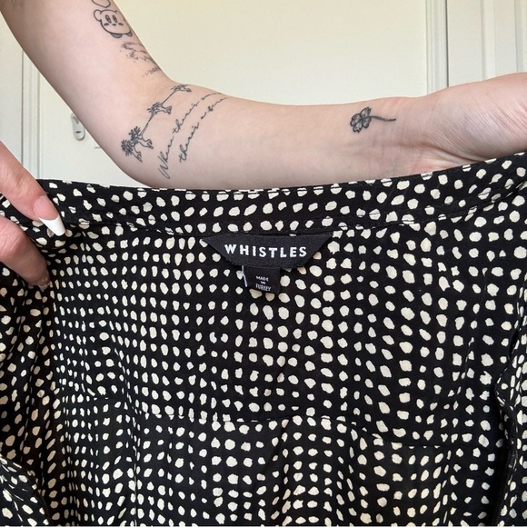 Whistles black and white polka dot jumpsuit medium - Picture 4 of 5